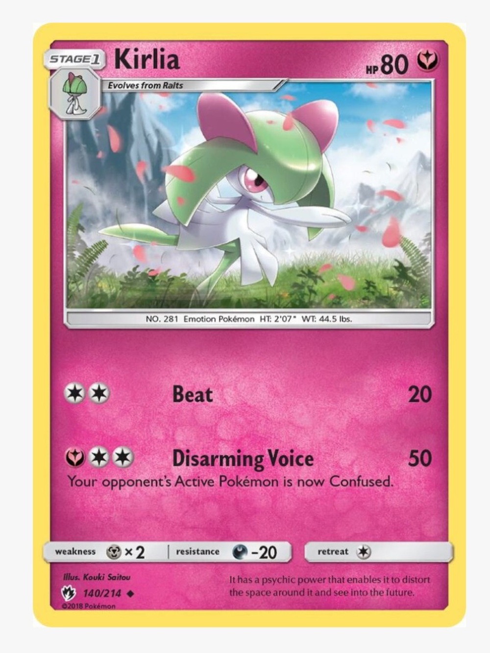 Kirlia Lost Thunder (SM8) Pokemon Trading Card